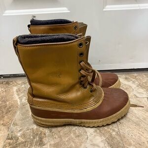 Vintage Original SOREL Kaufman Snow Duck Boot Wool Liner Made In Canada Size 7